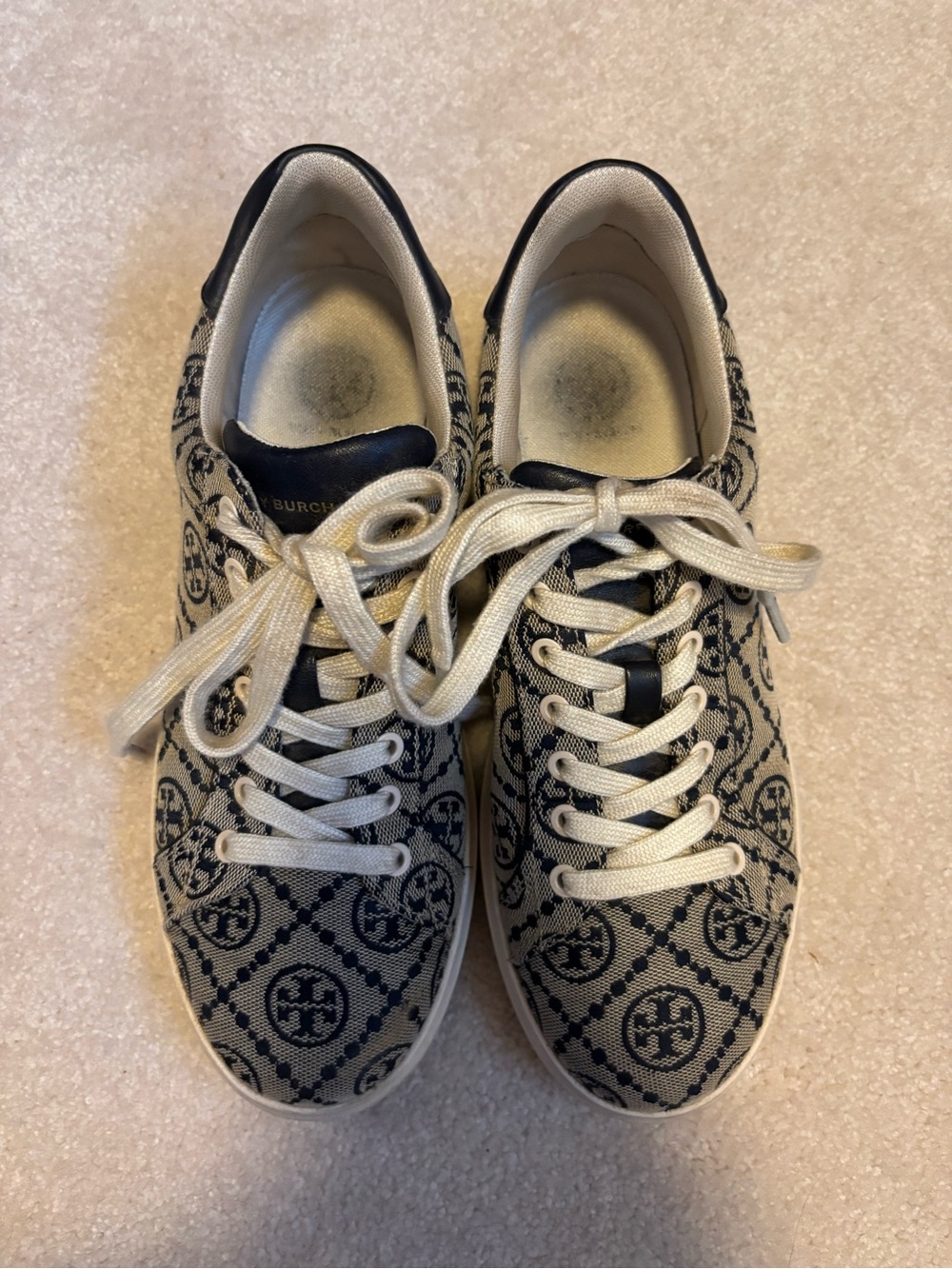 Navy Logo Tory Burch sneakers